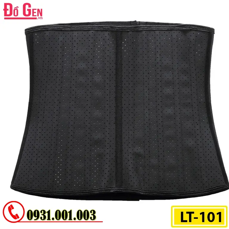 Gen Nịt Bụng Cao Su Non Latex 25 Xương Thép 30cm - Định Hình Vòng Eo Thon Gọn Sau Hút Mỡ (Cod: LT-101)