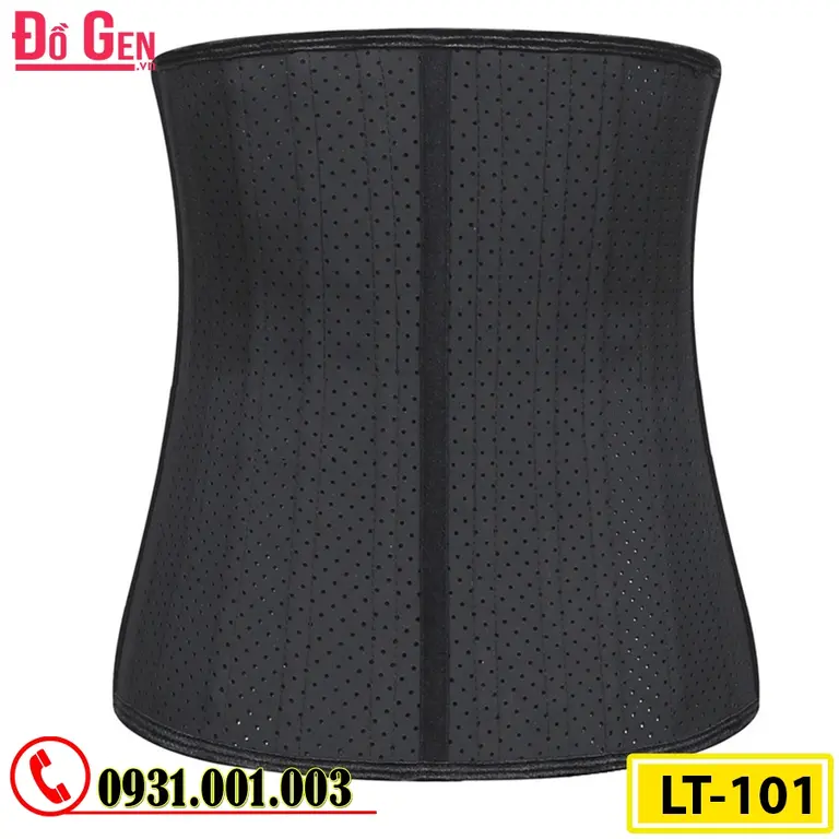 Gen Nịt Bụng Cao Su Non Latex 25 Xương Thép 30cm - Định Hình Vòng Eo Thon Gọn Sau Hút Mỡ (Cod: LT-101)