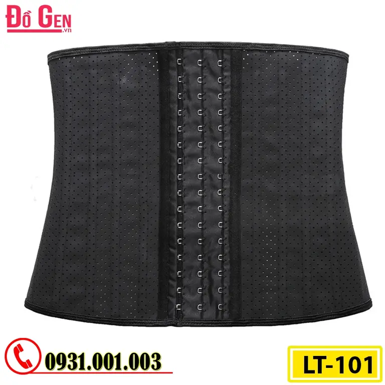 Gen Nịt Bụng Cao Su Non Latex 25 Xương Thép 30cm - Định Hình Vòng Eo Thon Gọn Sau Hút Mỡ (Cod: LT-101)