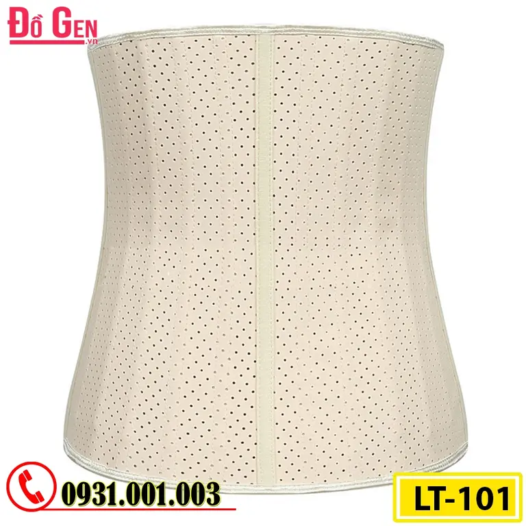 Gen Nịt Bụng Cao Su Non Latex 25 Xương Thép 30cm - Định Hình Vòng Eo Thon Gọn Sau Hút Mỡ (Cod: LT-101)