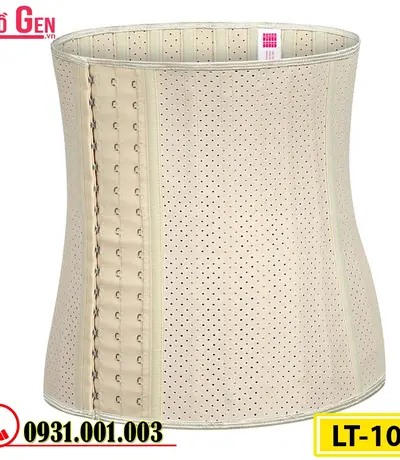 Gen Nịt Bụng Cao Su Non Latex 25 Xương Thép 30cm - Định Hình Vòng Eo Thon Gọn Sau Hút Mỡ (Cod: LT-101)