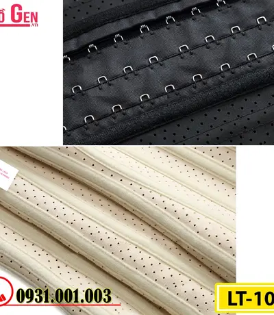 Gen Nịt Bụng Cao Su Non Latex 25 Xương Thép 30cm - Định Hình Vòng Eo Thon Gọn Sau Hút Mỡ (Cod: LT-101)