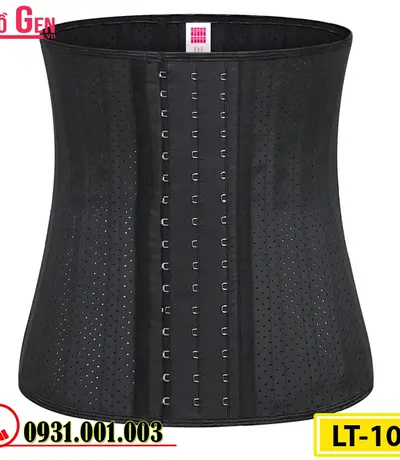 Gen Nịt Bụng Cao Su Non Latex 25 Xương Thép 30cm - Định Hình Vòng Eo Thon Gọn Sau Hút Mỡ (Cod: LT-101)