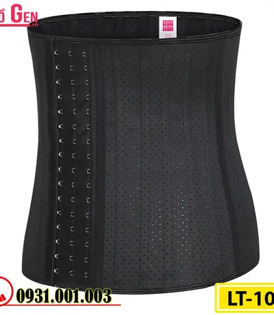 Gen Nịt Bụng Cao Su Non Latex 25 Xương Thép 30cm - Định Hình Vòng Eo Thon Gọn Sau Hút Mỡ (Cod: LT-101)