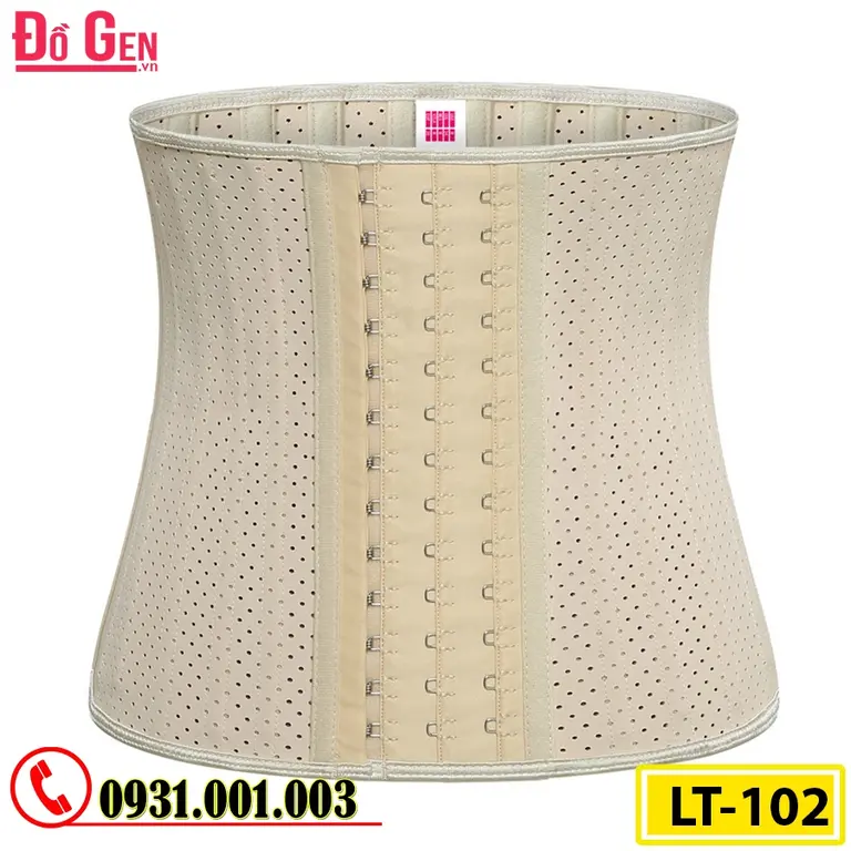 Gen Nịt Bụng Định Hình Cao Cấp Cao Su Non Latex 25 Xương Thép 25cm (Cod: LT-102)