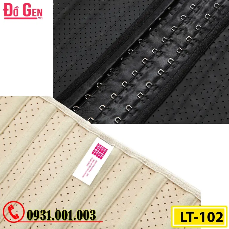 Gen Nịt Bụng Định Hình Cao Cấp Cao Su Non Latex 25 Xương Thép 25cm (Cod: LT-102)