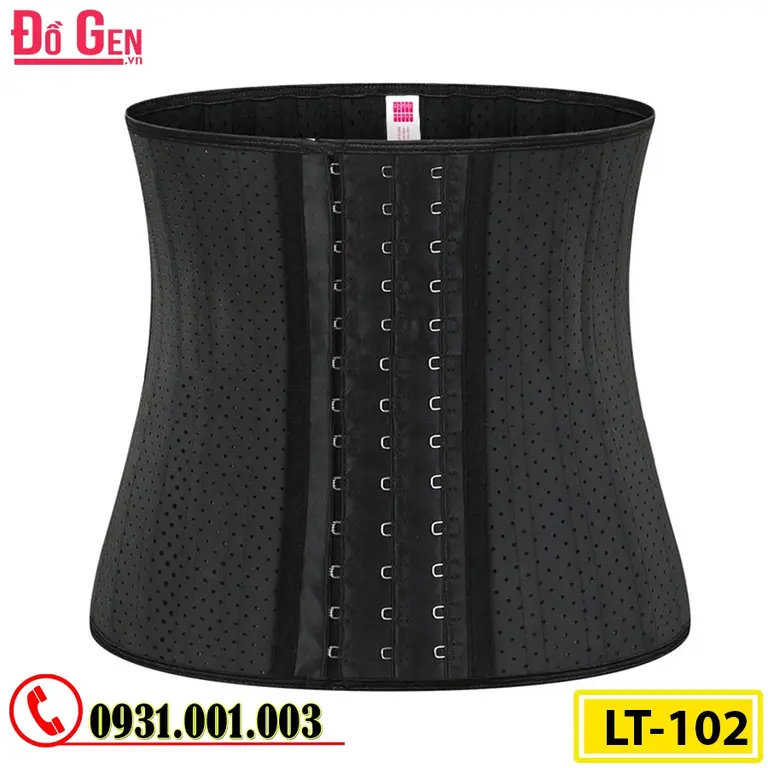 Gen Nịt Bụng Định Hình Cao Cấp Cao Su Non Latex 25 Xương Thép 25cm (Cod: LT-102)