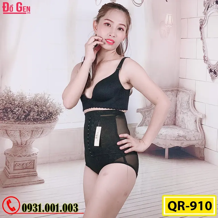 Gen Nịt Bụng - Quần Lót Gen Định Hình Cao Cấp Chống Cuộn Thu Gọn Vòng Eo (Cod: QR-910)