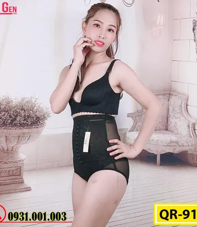 Gen Nịt Bụng - Quần Lót Gen Định Hình Cao Cấp Chống Cuộn Thu Gọn Vòng Eo (Cod: QR-910)