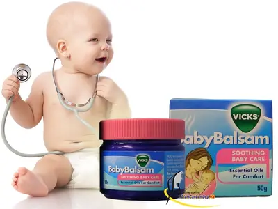 Dầu Ấm Ngực Vicks Baby Balsam 50g Của Đức