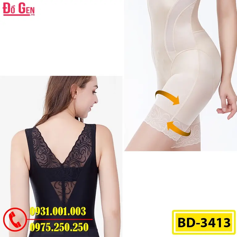 Đồ Lót Gen Định Hình - Gen Nịt Bụng Khoe Đường Cong Thon Gọn (Cod: BD-3413)