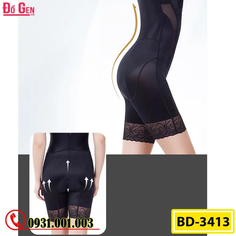 Đồ Lót Gen Định Hình - Gen Nịt Bụng Khoe Đường Cong Thon Gọn (Cod: BD-3413)