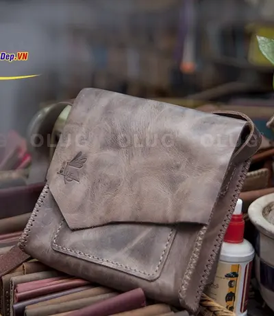Túi Xách Da Thật Handmade Olug Mã SP 986