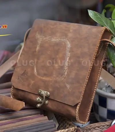 Túi Xách Da Thật Handmade Olug Mã SP 985