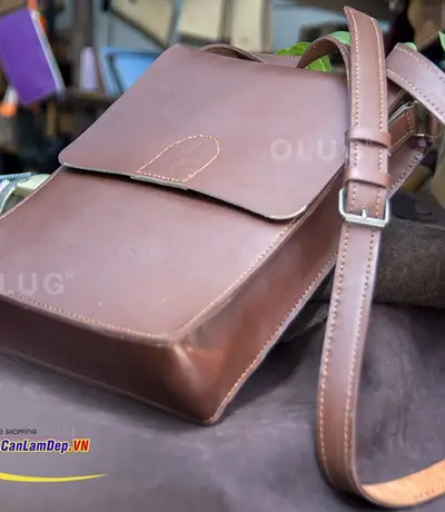 Túi Da Đeo Chéo - Đựng Giấy, Hồ Sơ A4 Handmade Olug Mã SP 966