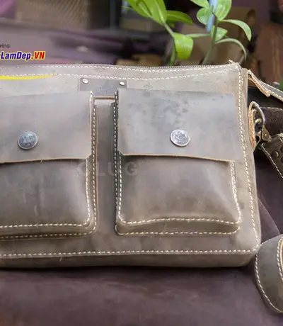 Túi Xách Đeo Chéo Handmade Olug Dành Cho Nam Mã SP 964