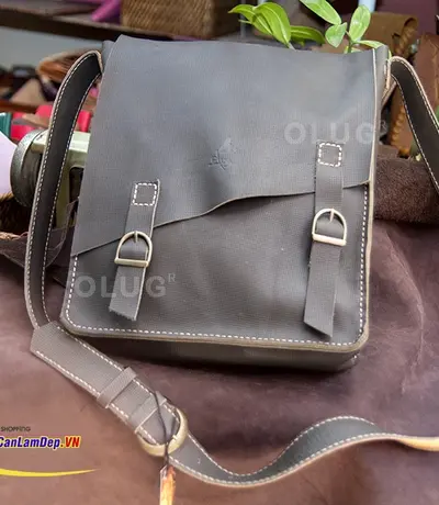 Túi Da Dành Cho Nam - Túi Da Đựng Laptop Handmade Olug Mã SP 962